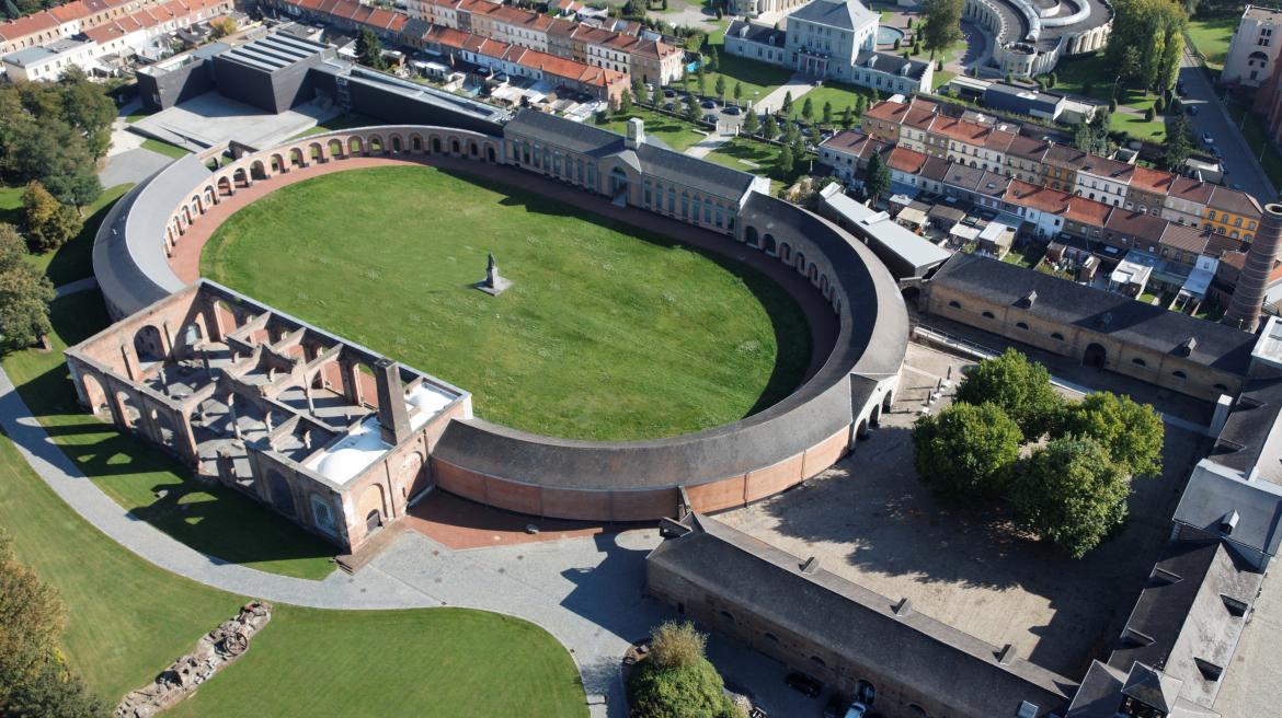 Vue du ciel du Grand-Hornu 