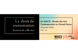 MACS - Agenda - Droit de monstration - journée de réflexion