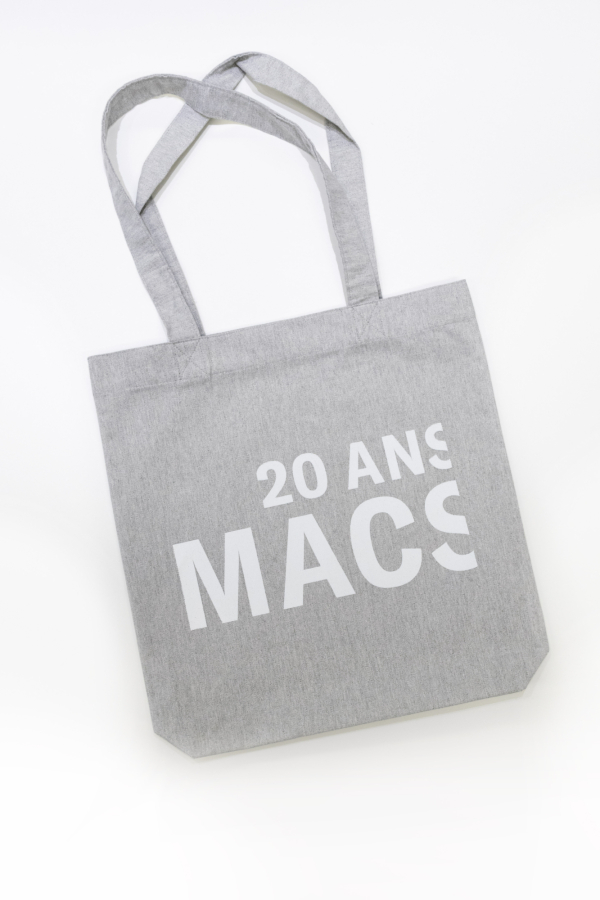 MACS - Tote bag en coton gris 300gr - 20 ans